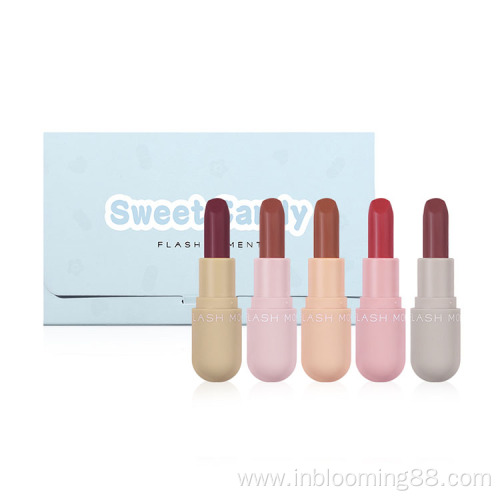 18 Colors Cosmetics Mini Capsule Shape Lipstick